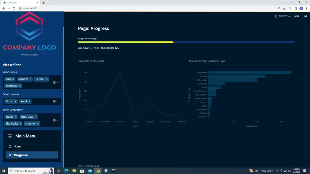 Interactive Data Web Apps and Dashboards using Streamlit