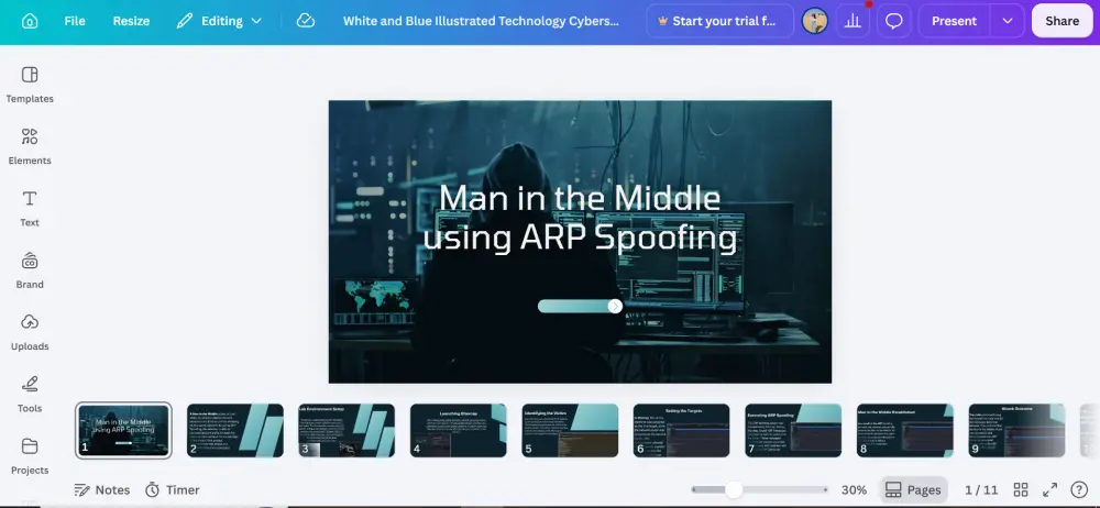 سأصمم عرضًا تقديميًا احترافيًا باستخدام PowerPoint وCanva