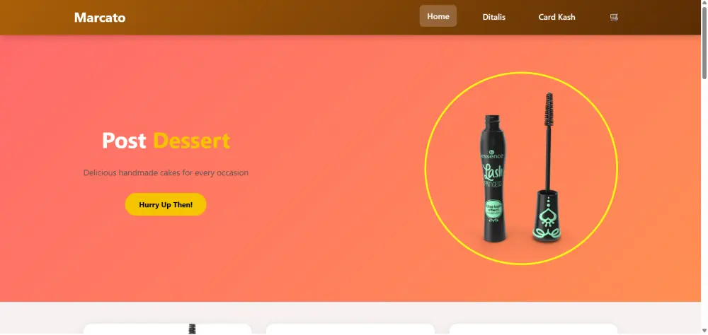 تنفيذ landing page  بدقة