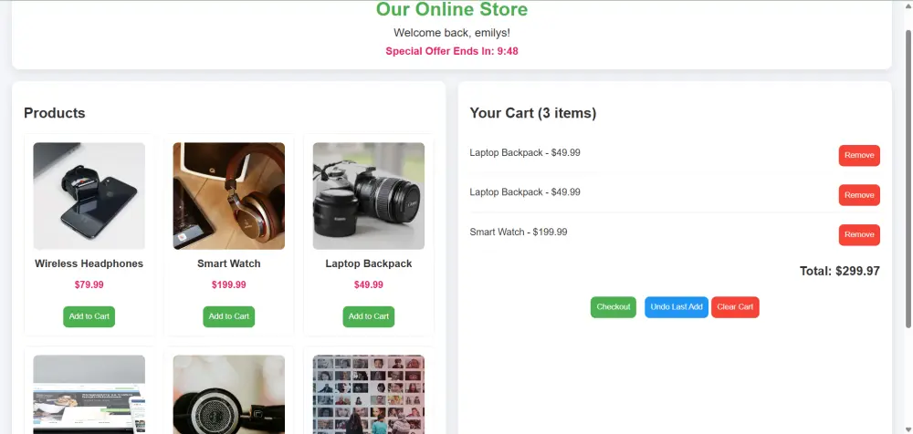 تنفيذ landing page  بدقة