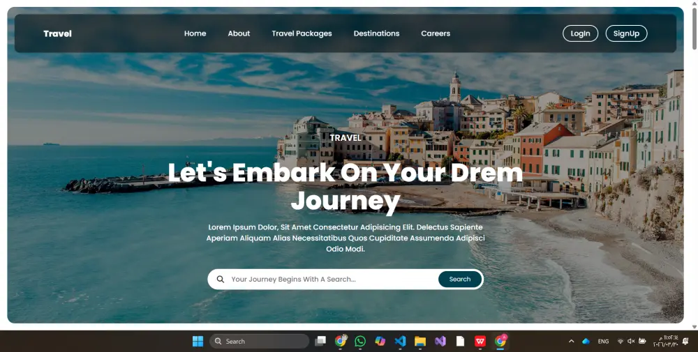 تنفيذ landing page  بدقة