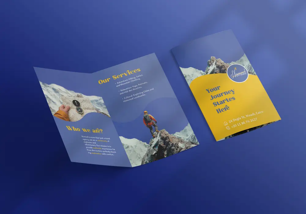 تصميم بروشور (مطوية) احترافي ومودرن لشركتك أو مشروعك