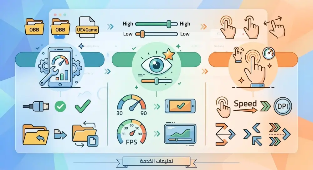 تجهيز وتعديل ألعاب الموبايل" (خدمة تقنية متخصصة)