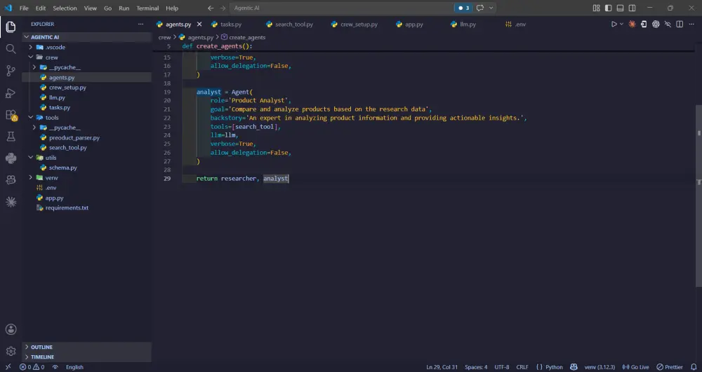 AI-Powered Web Scraping System باستخدام CrewAI وLangChain