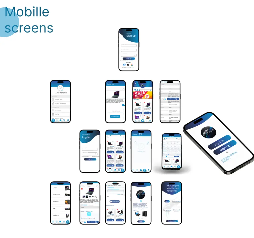 تطوير تطبيقات موبايلتطوير تطبيقات الموبايل باستخدام Flutter (أندرويد وآيفون) بجودة عالية