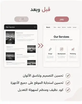 سأقوم بتصميم واجهات ويب احترافية ومتجاوبة مع جميع الأجهزة باستخدام HTML و CSS