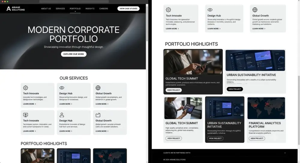 برمجة موقع معرض أعمال (Portfolio) احترافي
