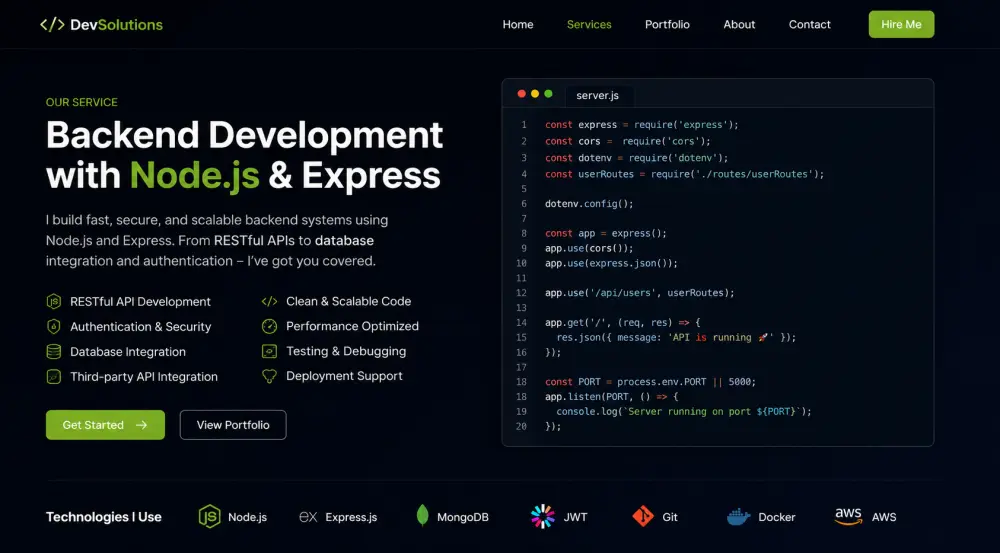 web development