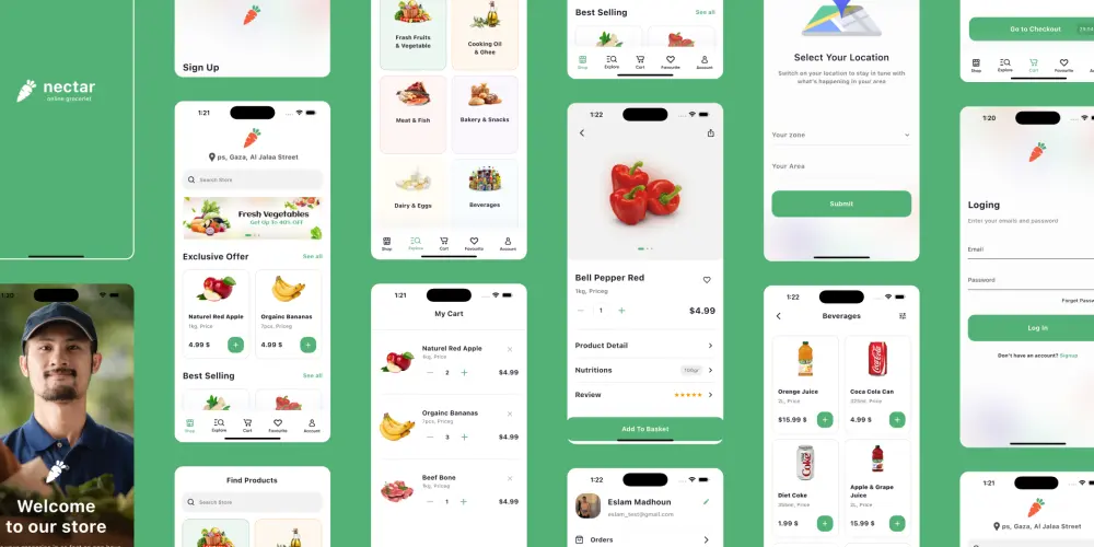 سأطور لك تطبيق Flutter احترافي لـ iOS وAndroid بـ Clean Architecture وBLoC