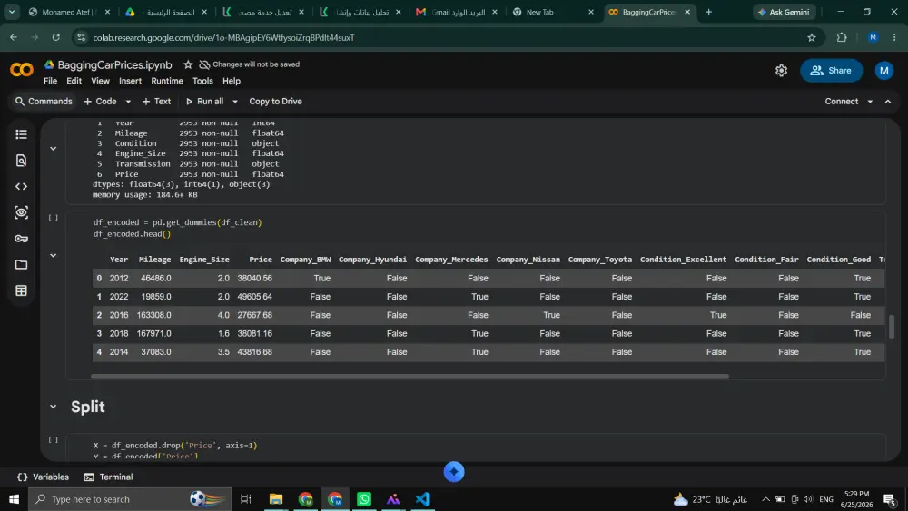 سأقوم بتنظيف وتجهيز بياناتك (Data Cleaning & Preprocessing) باستخدام Python وPandas
