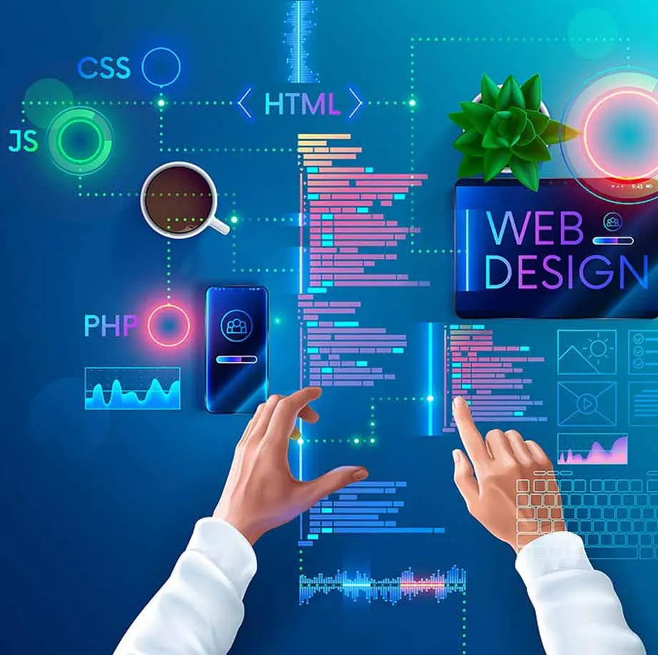 سأقوم بتصميم وتطوير موقع ويب احترافي متجاوب مع جميع الأجهزة باستخدام HTML و CSS و JavaScript مع واجهة حديثة وسرعة أداء عالية.