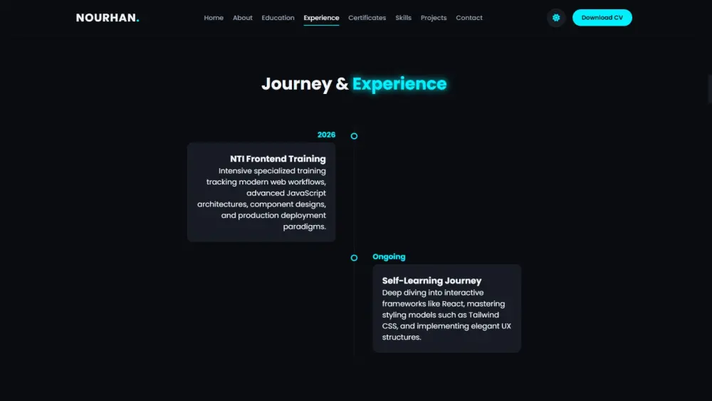 إنشاء portfolio احترافي