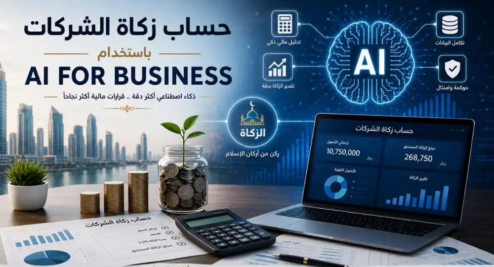 حساب زكاة الشركات والمؤسسات وفق الأحكام الشرعية و بتقنيات الذكاء الاصطناعي (AI)
