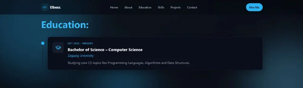 أقدم خدمة تصميم وتنفيذ موقع ملف أعمال (Portfolio) احترافي يعكس مهاراتك وخبراتك بشكل منظم وجذاب.