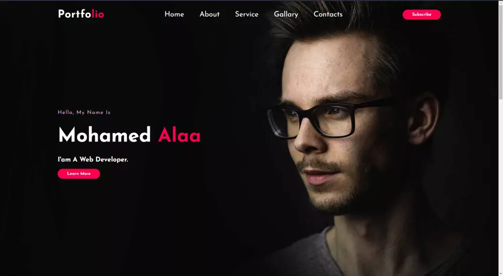 تطوير موقع خاص ب السيره الذاتيه الخاصه بك(portfoilo website)