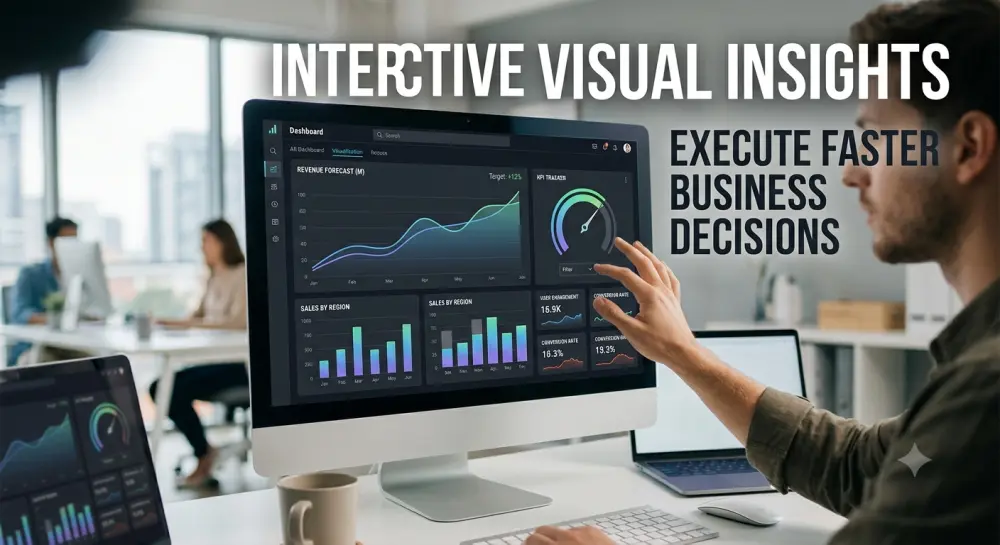 تصميم لوحات تحكم تفاعلية وعرض البيانات (Power BI & Python Dashboards)