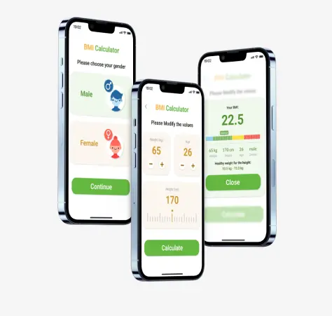 تطبيق حاسبة BMI