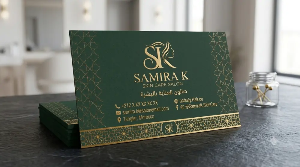 تصميم بطاقة عمل (Business Card) احترافية وعصرية