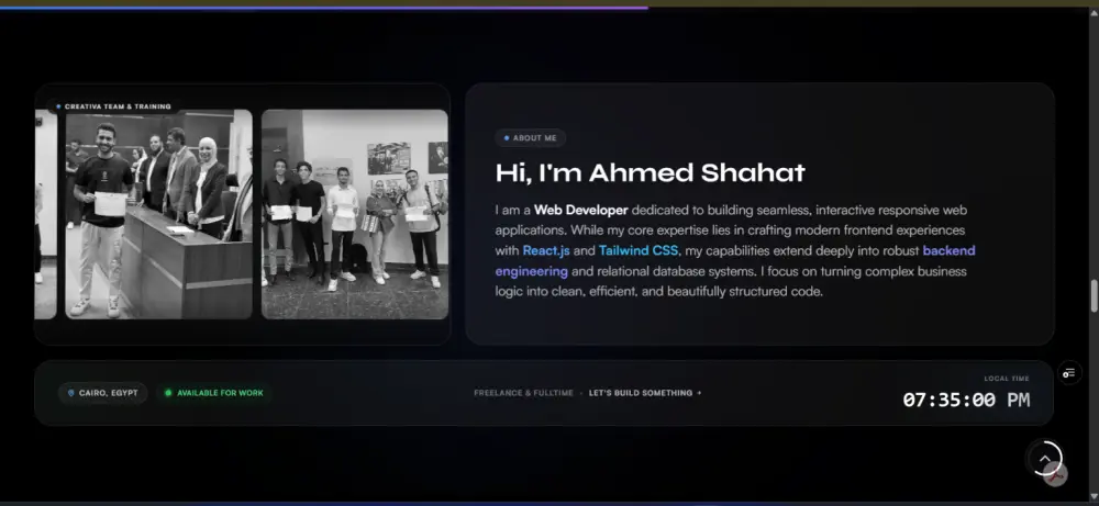 بناء وتصميم موقع سيرتك الذاتية (CV Portfolio) احترافي ومرفوع لايف