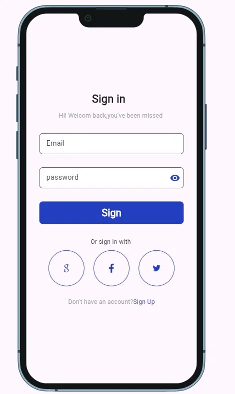 تصميم شاشة Login احترافية لتطبيقات الموبايل