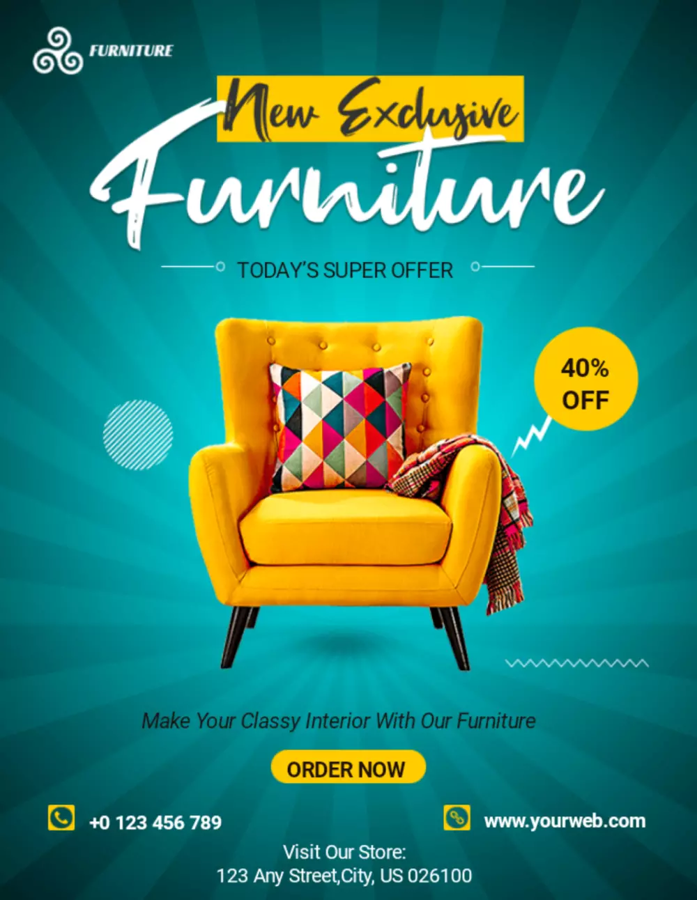 تصميم فلايرز وبروشورات  احترافية وبمواصفات عالية الدقة