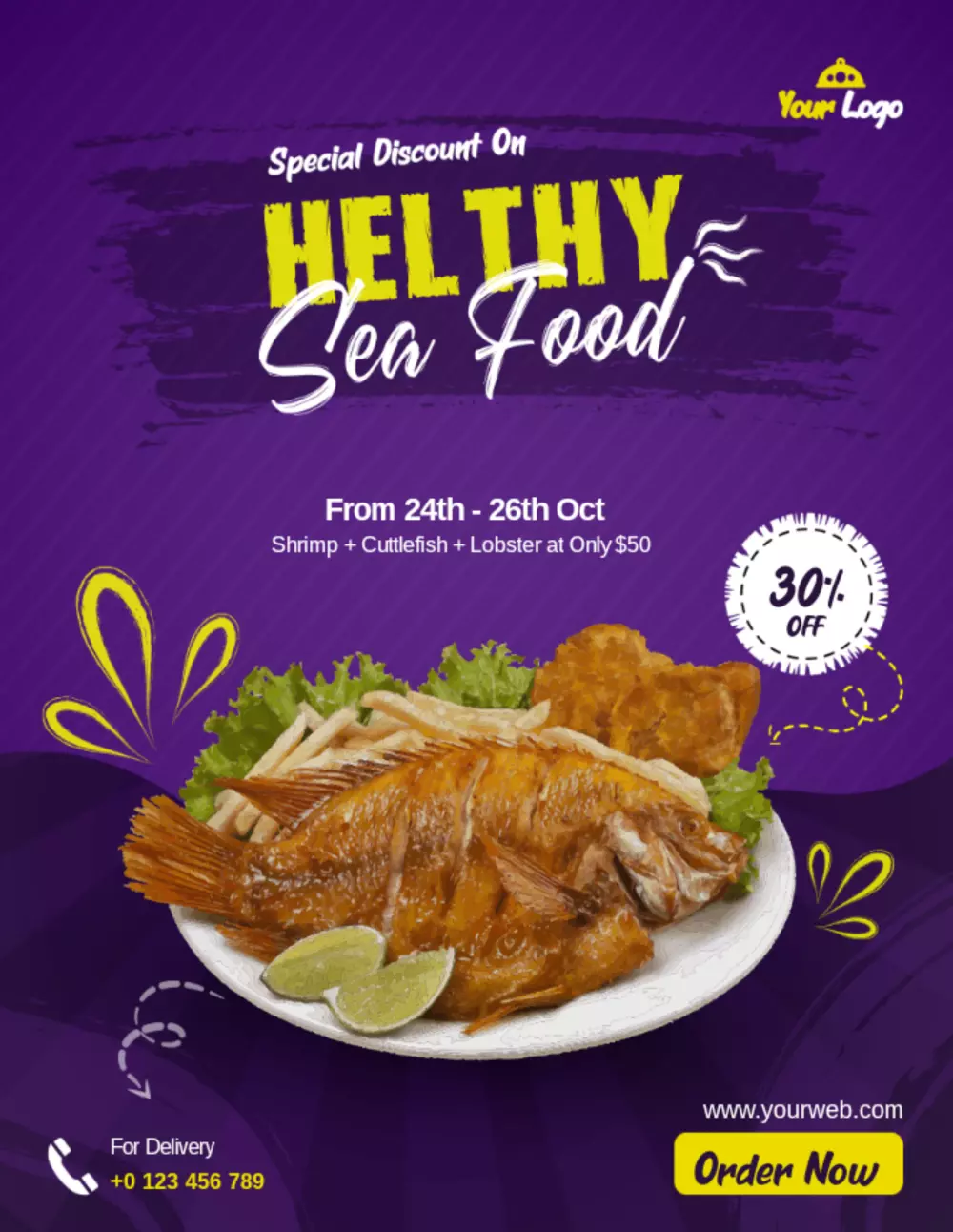 تصميم فلايرز وبروشورات  احترافية وبمواصفات عالية الدقة