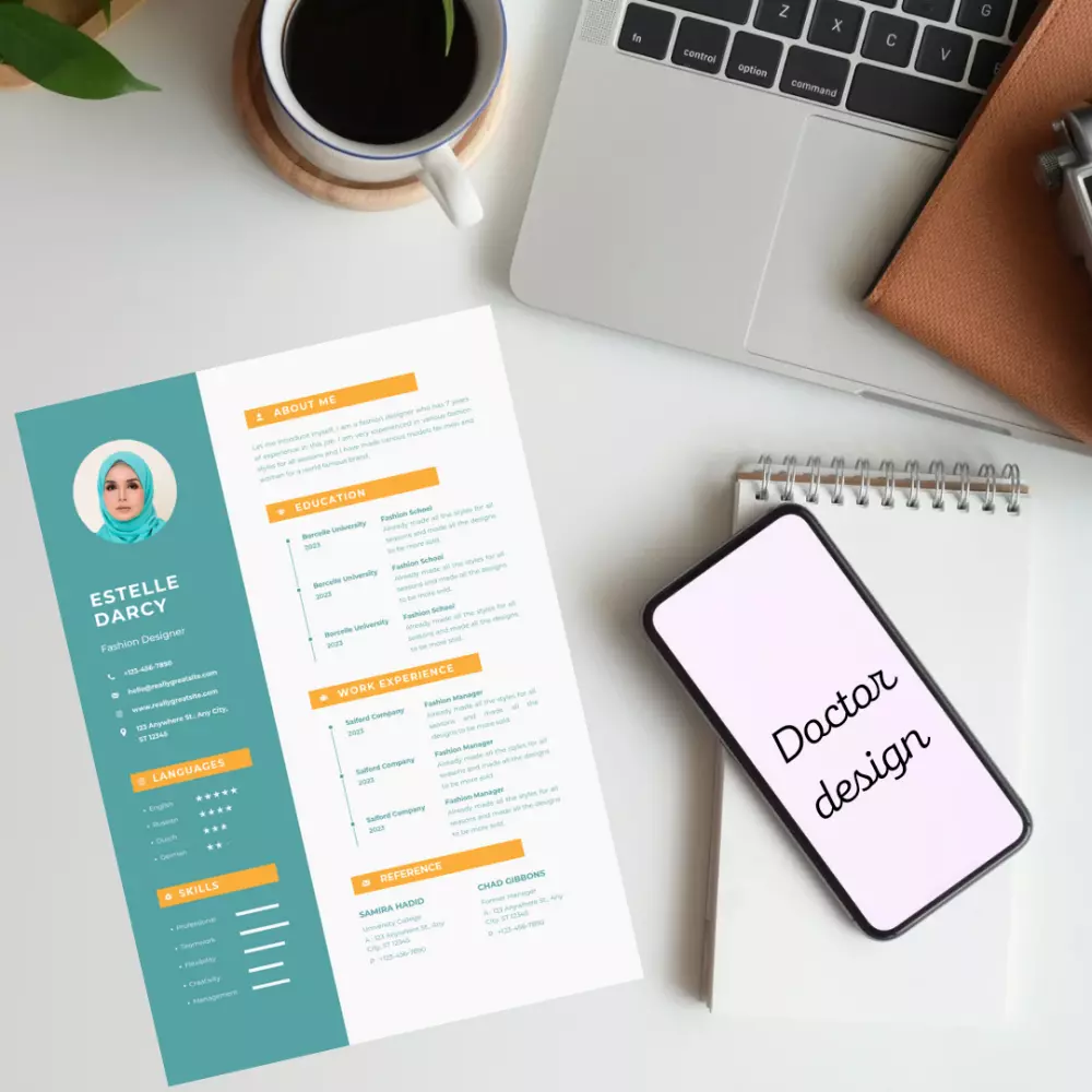 تصميم سيرة ذاتية ( CV ) بشكل احترافي وبمواصفات عالية الدقة