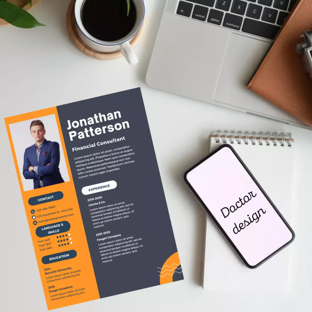 تصميم سيرة ذاتية ( CV ) بشكل احترافي وبمواصفات عالية الدقة