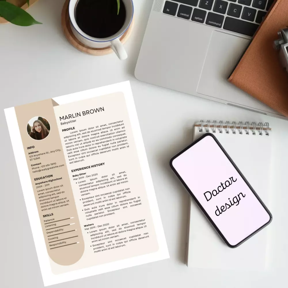 تصميم سيرة ذاتية ( CV ) بشكل احترافي وبمواصفات عالية الدقة