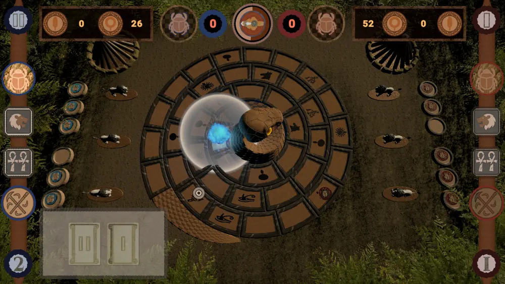 I will review your game concept and design a 2-page core mechanics blueprint