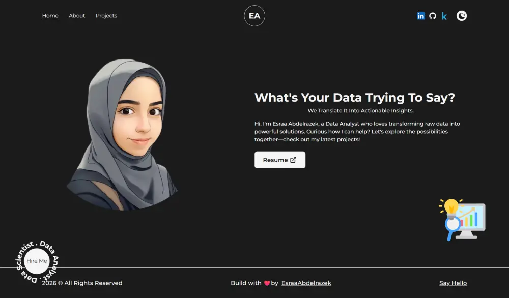 بناء بورتفوليو شخصي احترافي