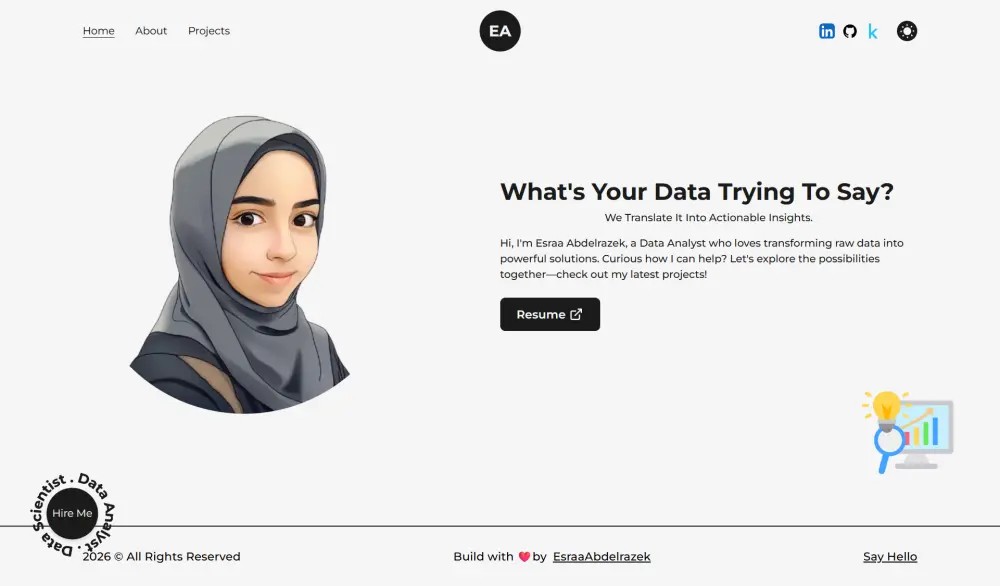 بناء بورتفوليو شخصي احترافي