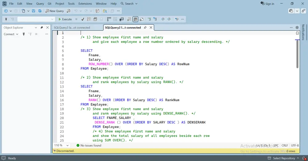 سأقوم بكتابة استعلامات SQL وتحليل البيانات واستخراج التقارير