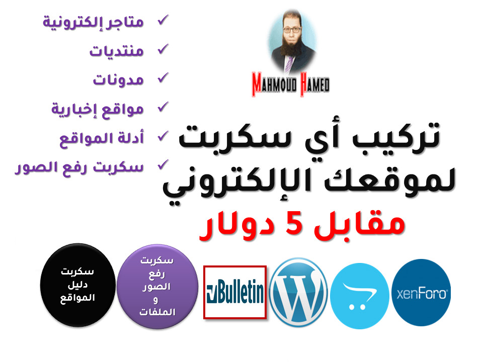 تركيب أي سكربت لموقعك الإلكتروني