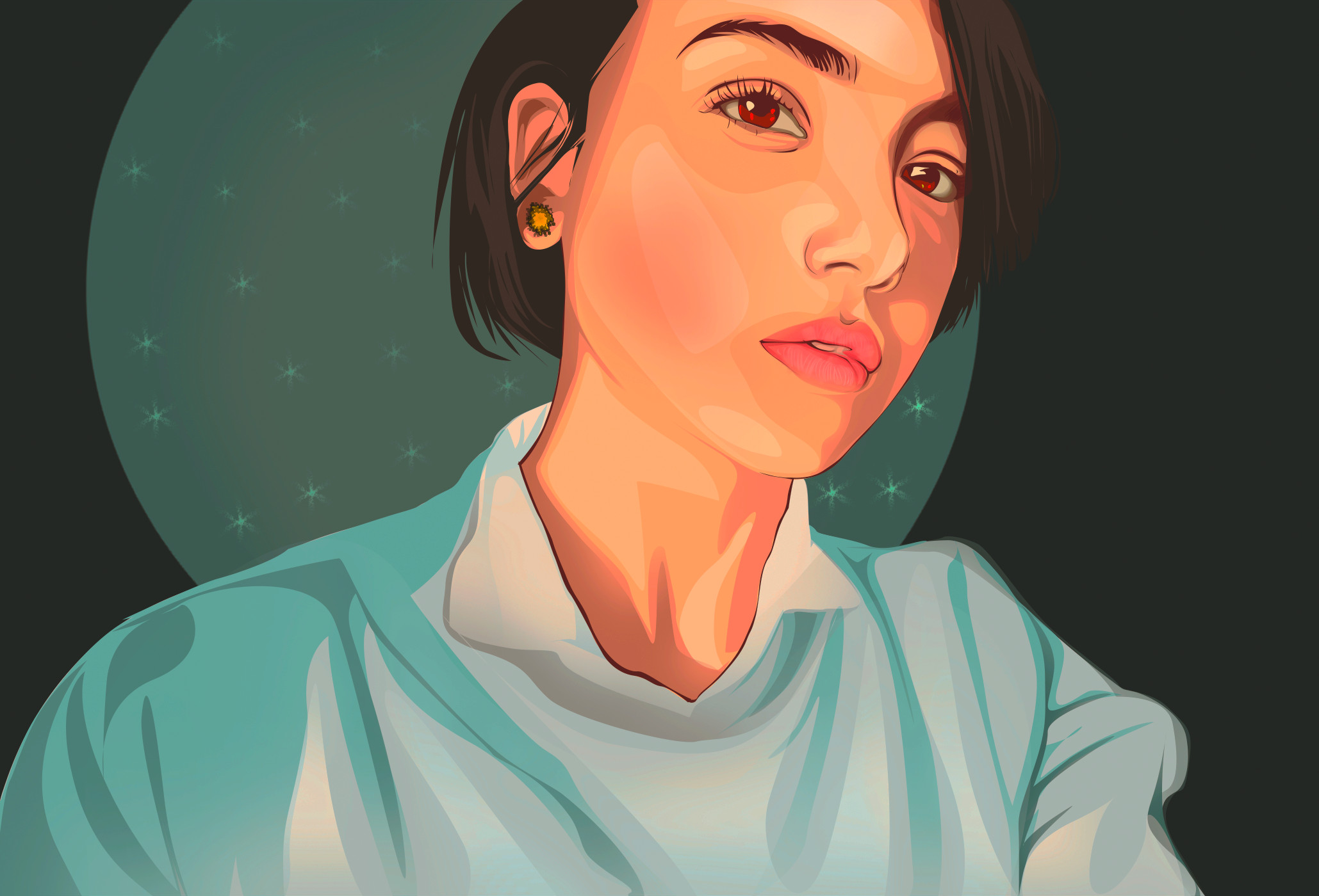 ارسم صورتك بستايل vector art