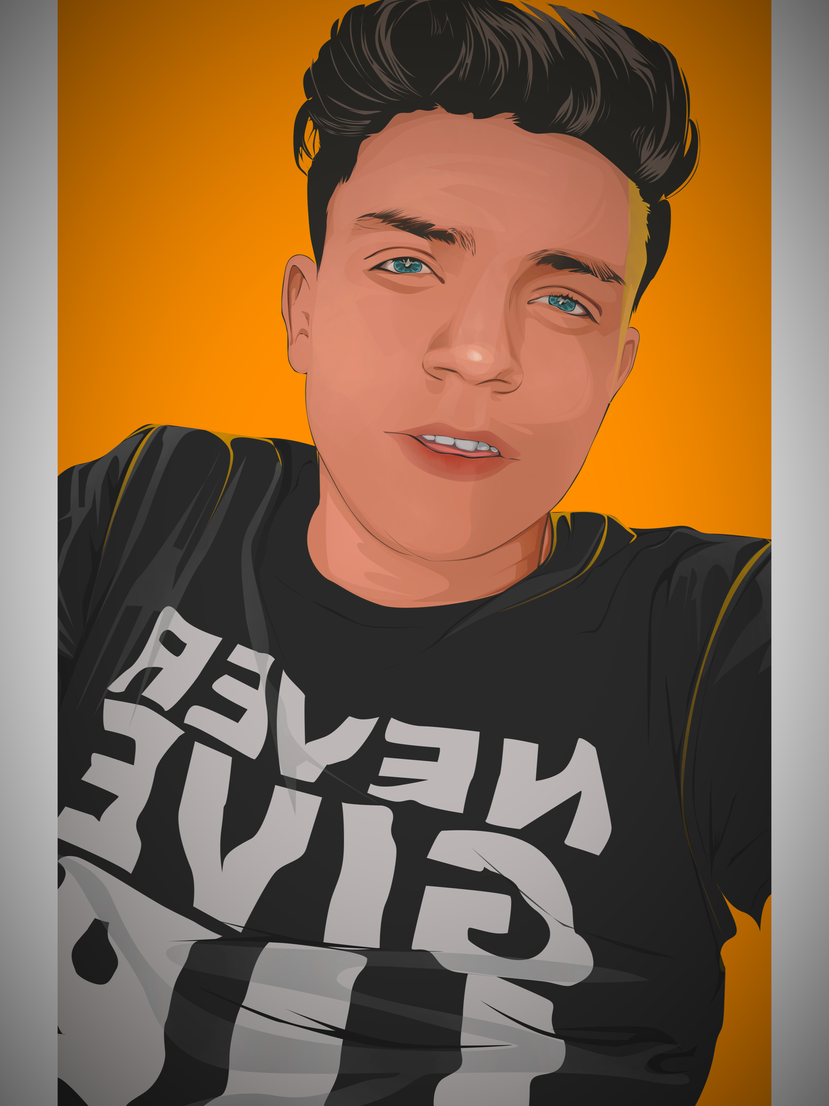 ارسم صورتك بستايل vector art