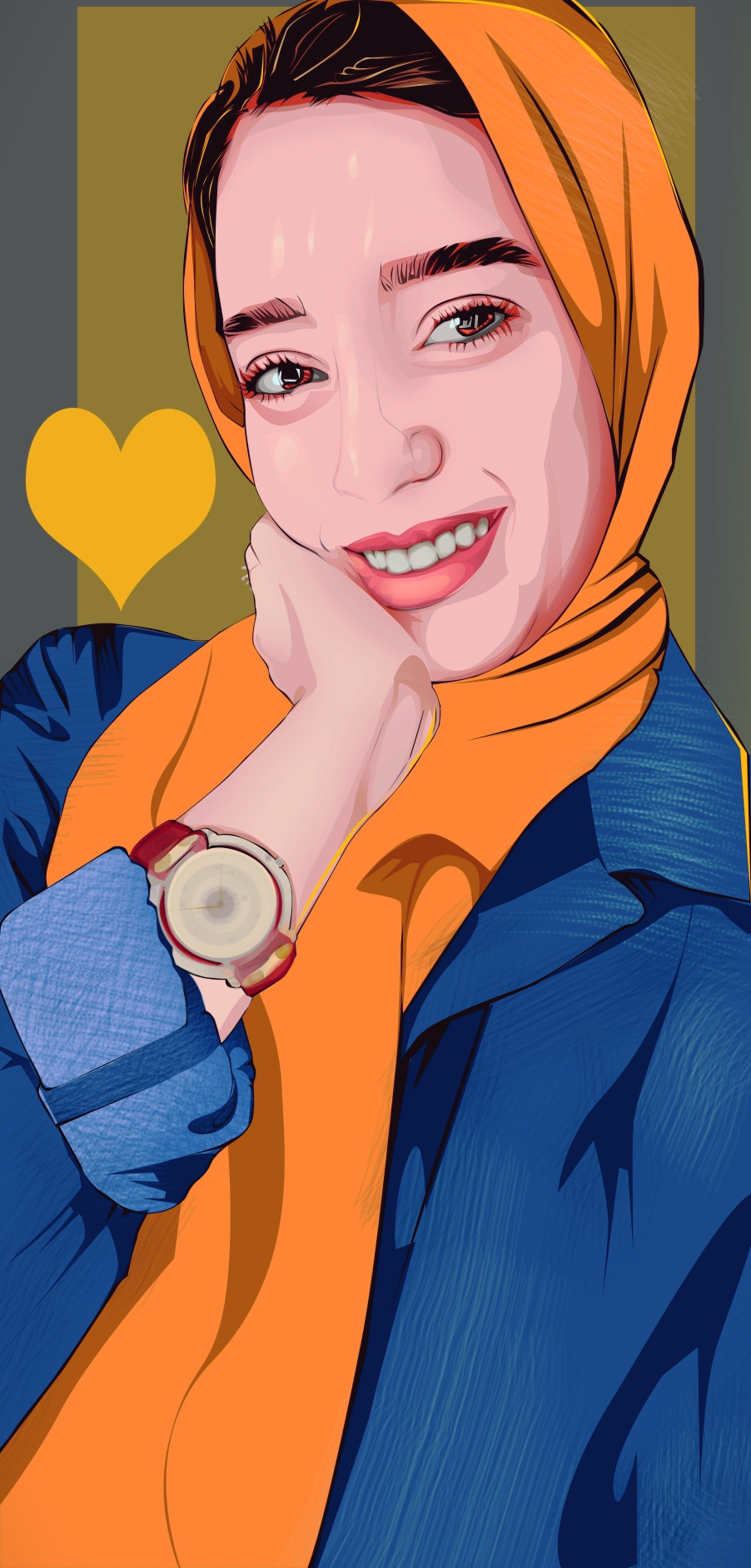 ارسم صورتك بستايل vector art