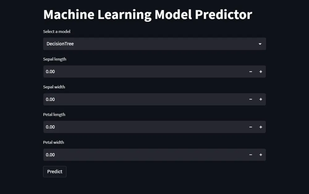 إنشاء Web App بسيط لمشروع Machine Learning