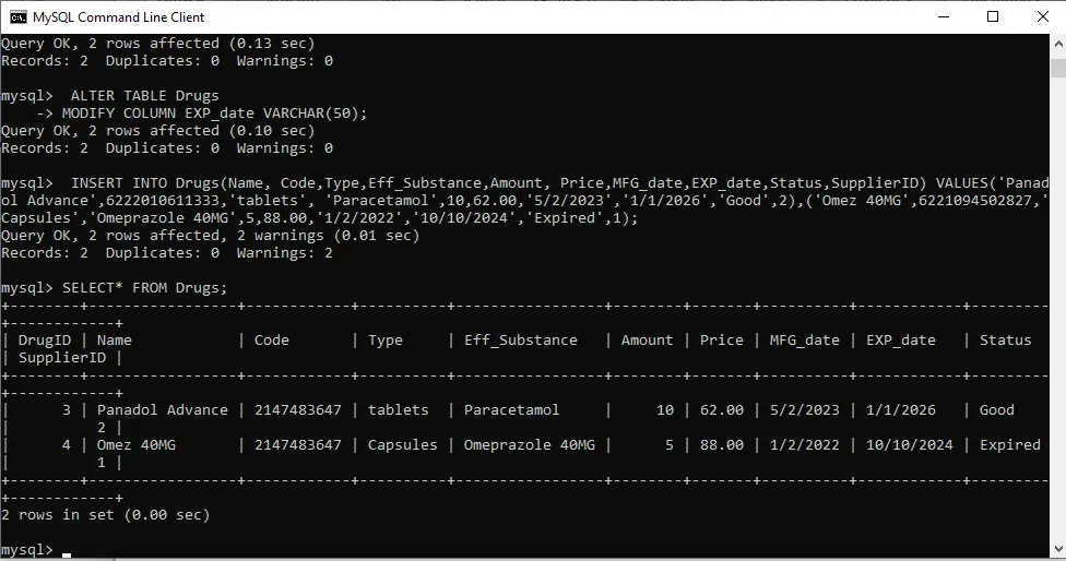 تصميم قواعد البيانات وكتابة استعلامات SQL باحترافية.