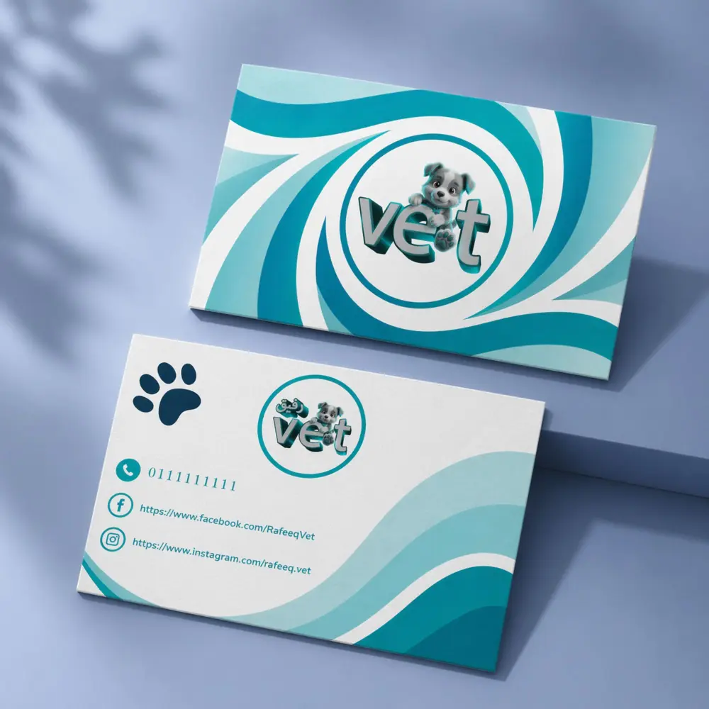 تصميم Business Card احترافي يعكس هوية علامتك التجارية باحترافية وجودة عالية ويترك انطباعًا لا يُنسى.