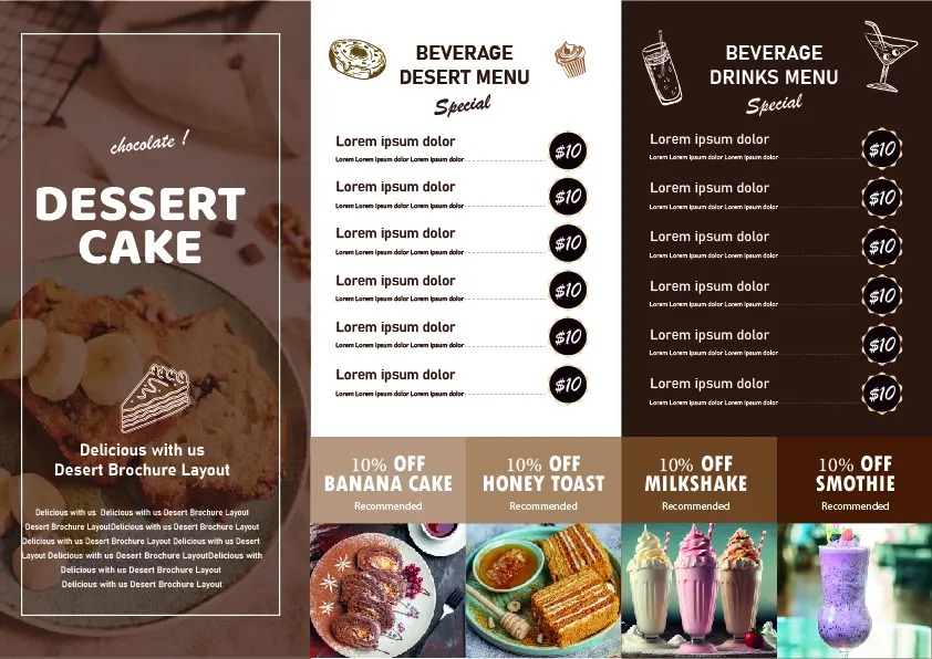 تصميم قائمة منيو جذاب و إحترافي