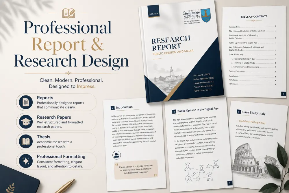 Professional Report & Research Paper Design