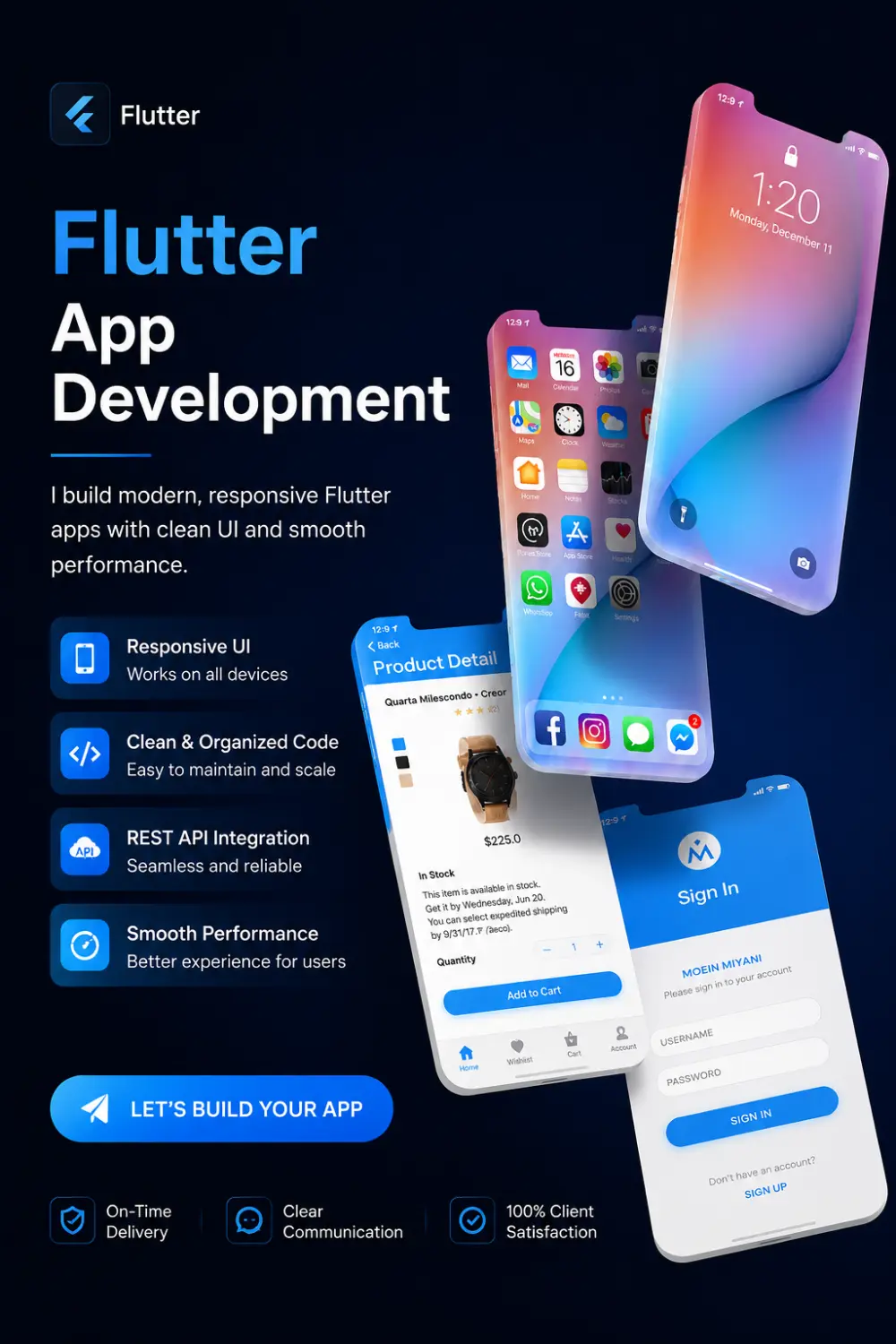 Responsive Flutter UI Design