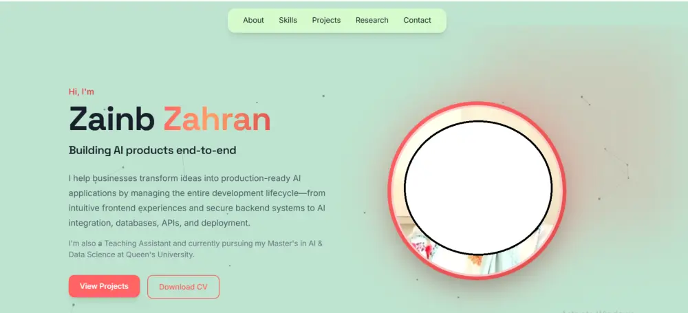 تصميم بورتفليو portfolio معرض اعمال Web  قابل للنشر