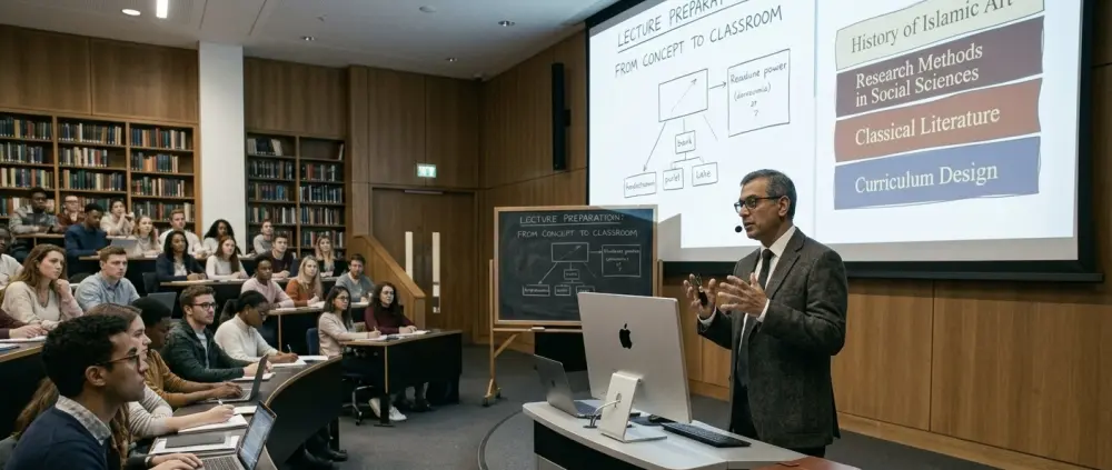 إعداد عروض PowerPoint احترافية مع محتوى أكاديمي وسكريبت شرح