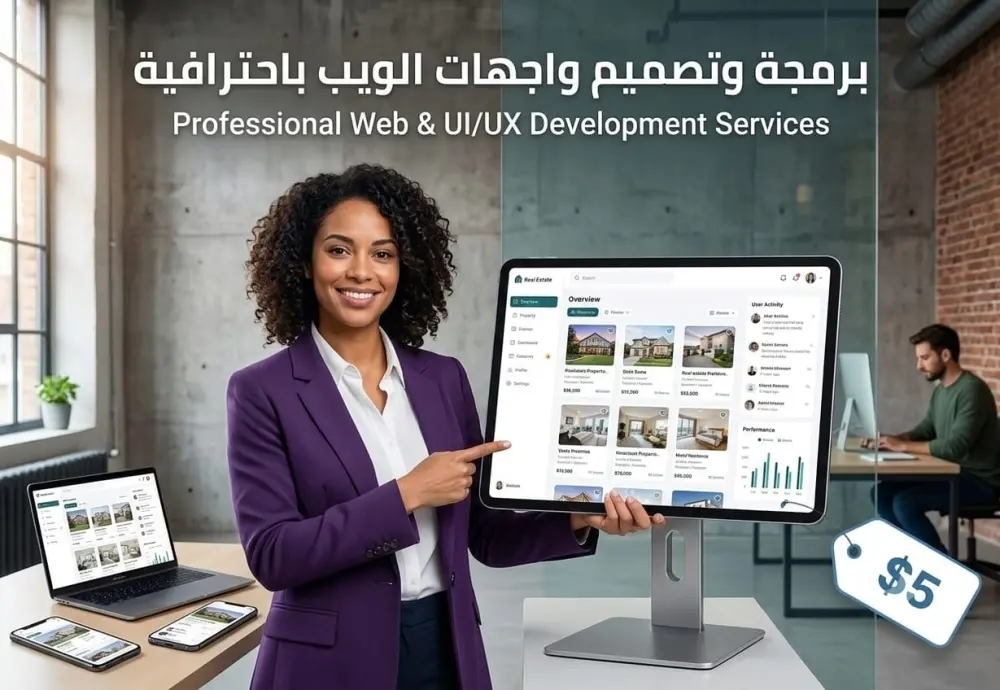 تصميم وبرمجة واجهات مواقع ويب (Front-End)