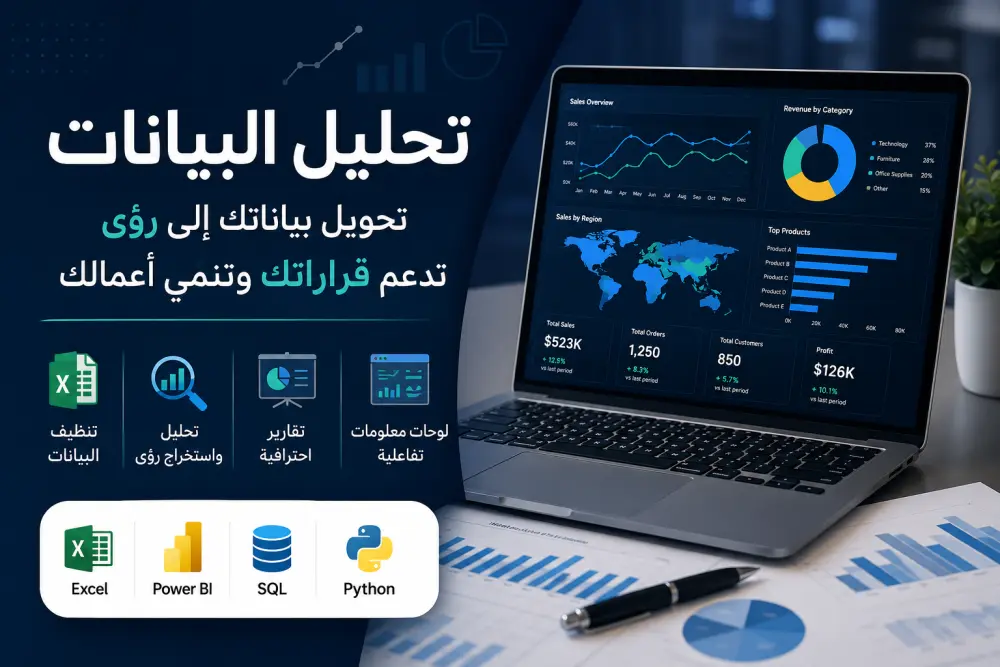 تحليل البيانات وتصميم Dashboards وتقارير احترافية