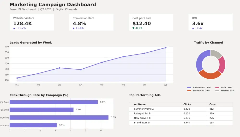 تصميم وبناء Dashboard احترافى بإستخدام Power BI