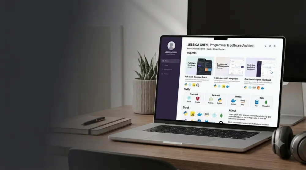 إنشاء Portfolio احترافي يعرض مهاراتك ومشاريعك بشكل مميز