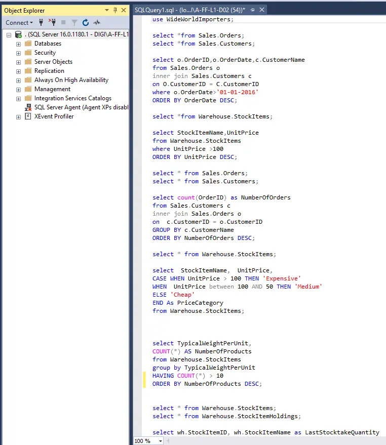 سأحلل قواعد البيانات باستخدام SQL مع كتابة Queries احترافية